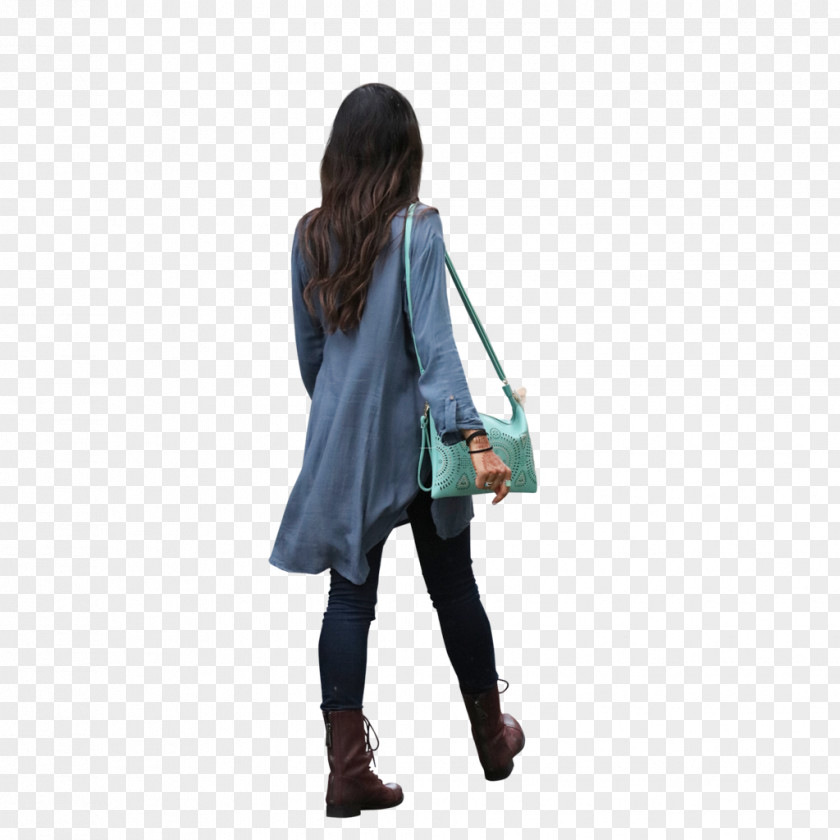 Jeans Outerwear Shoulder Handbag Turquoise PNG
