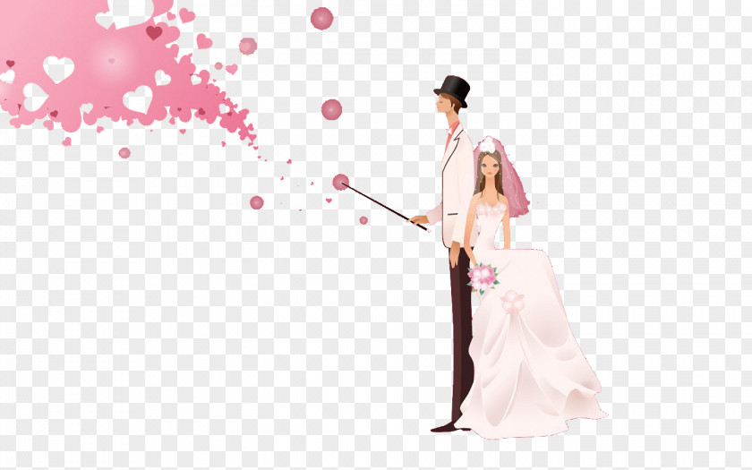 Cartoon Wedding Photography PNG