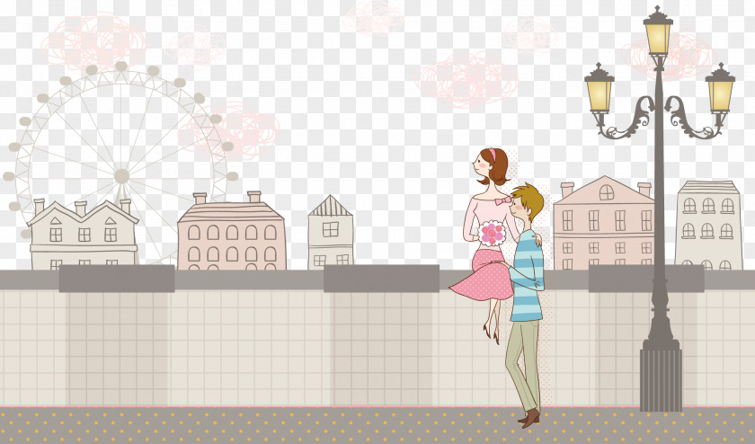 Couple Walking Significant Other Illustration PNG