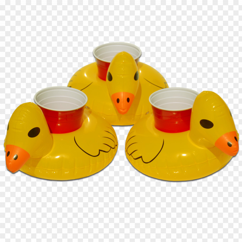 Duck Drink Cup Holder Inflatable PNG