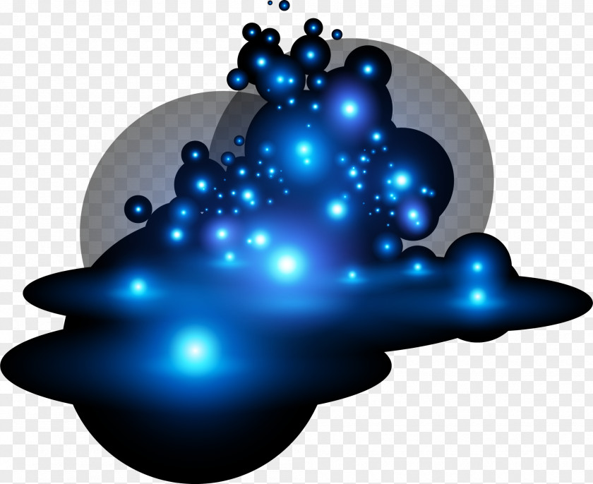 Gorgeous Blue Halo Light Icon PNG
