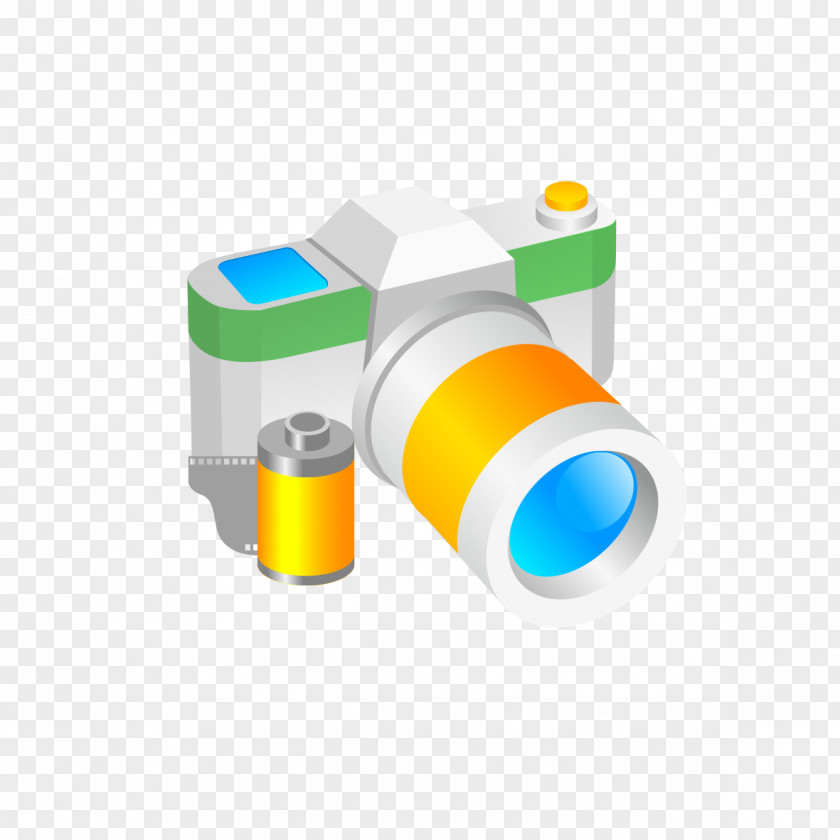 Graphic Color Camera Lens PNG