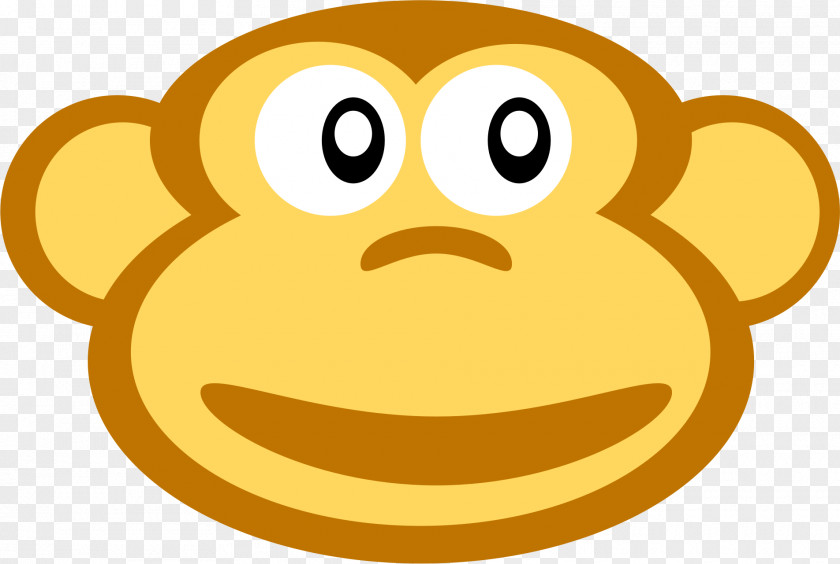 Monkey Clipart Cartoon Snout Animal Clip Art PNG