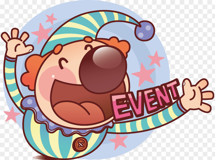 Cartoon Cute Event Clown Clip Art PNG