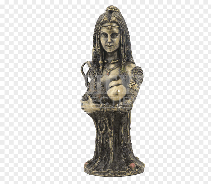 Earth Bust Statue Danu Goddess PNG