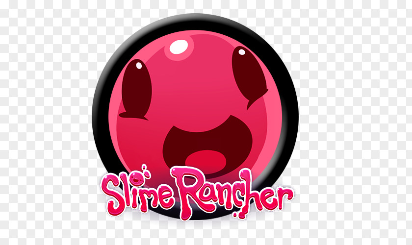 Pink Creative Slime Rancher Logo PNG