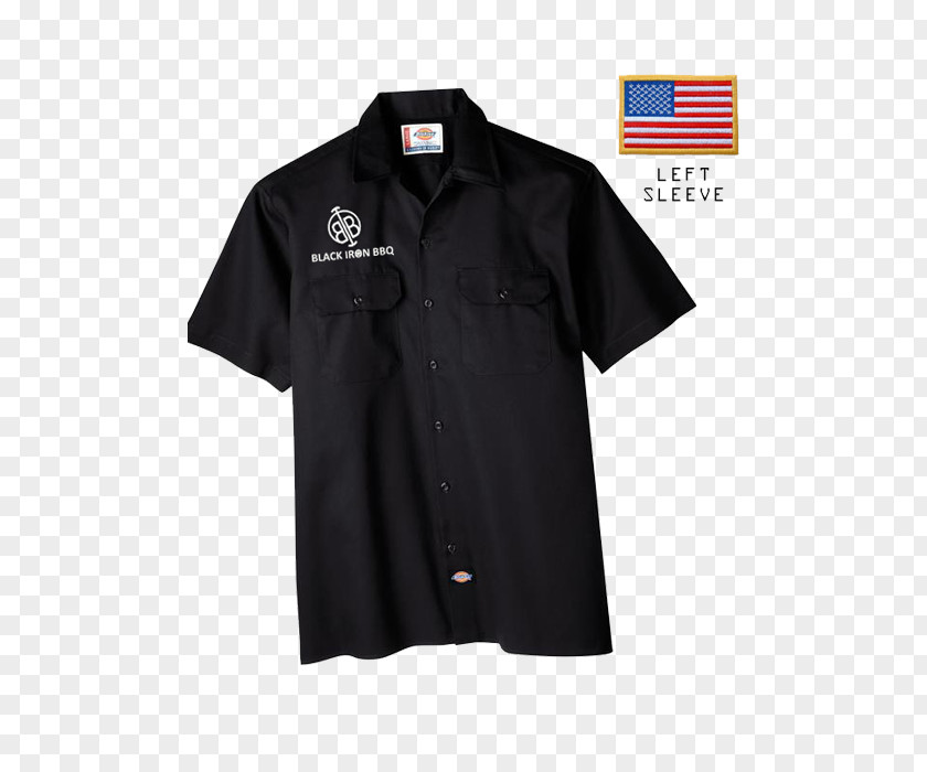 Black Charcoal T-shirt Dickies Clothing Workwear PNG