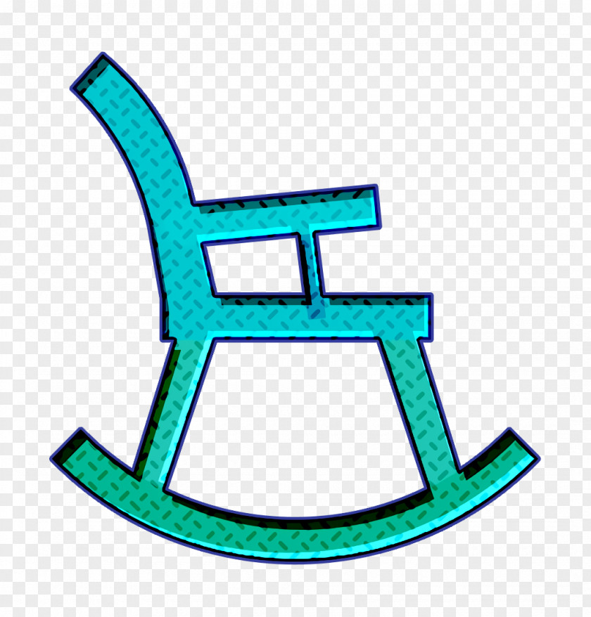 Chair Icon Rocking Home Decoration PNG
