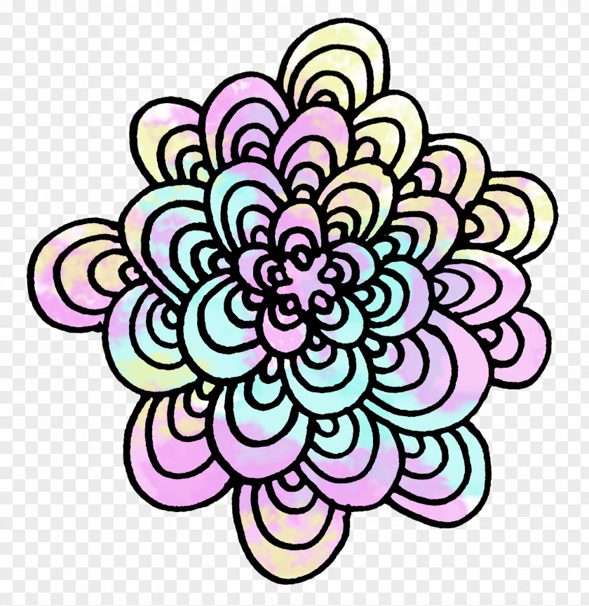 Flower Floral Design Drawing Coloring Book PNG