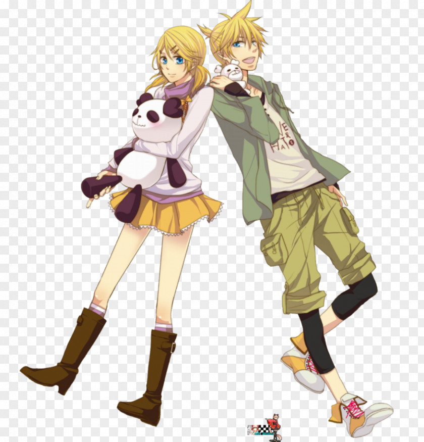 Hatsune Miku Kagamine Rin/Len Rendering Vocaloid PNG