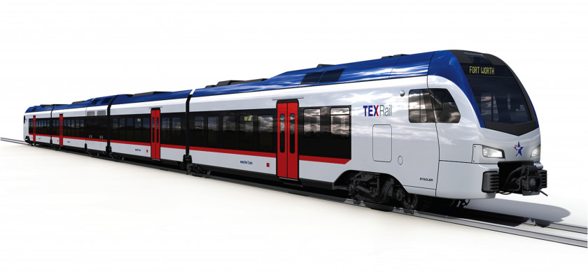 Train TEXRail Commuter Rail Transport Dallas/Fort Worth International Airport PNG