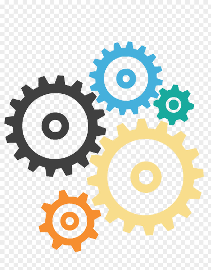 Color Gears Gear Microsoft PowerPoint Diagram PNG