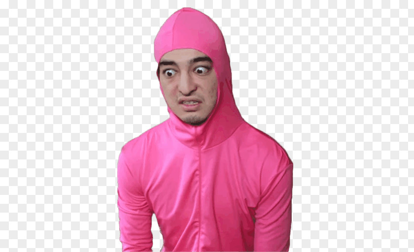 Pink Guy Joji Telegram Sticker Neck Hood PNG