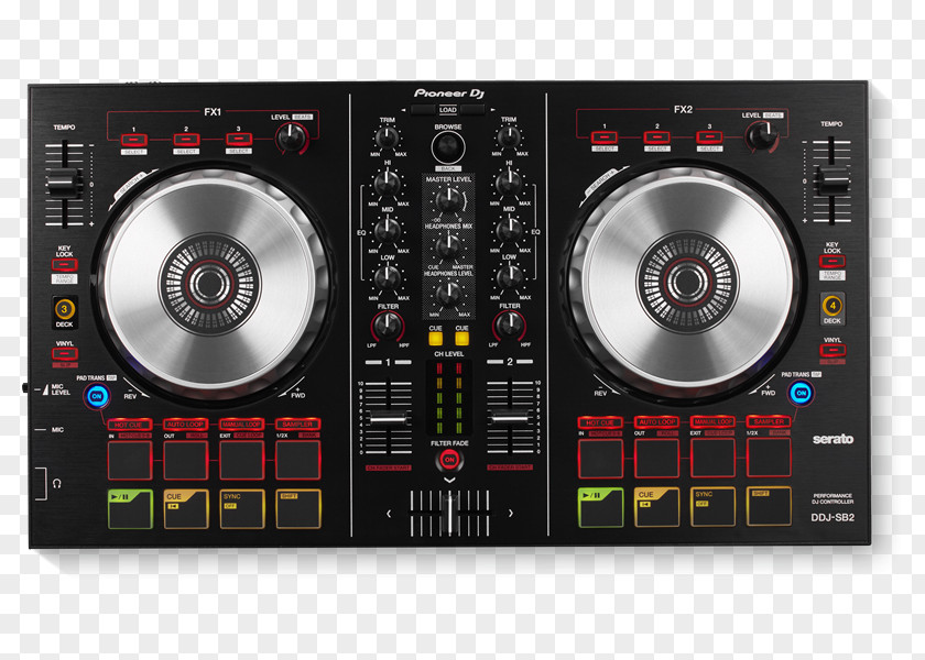 DJ Controller Disc Jockey Pioneer Audio Mixers PNG