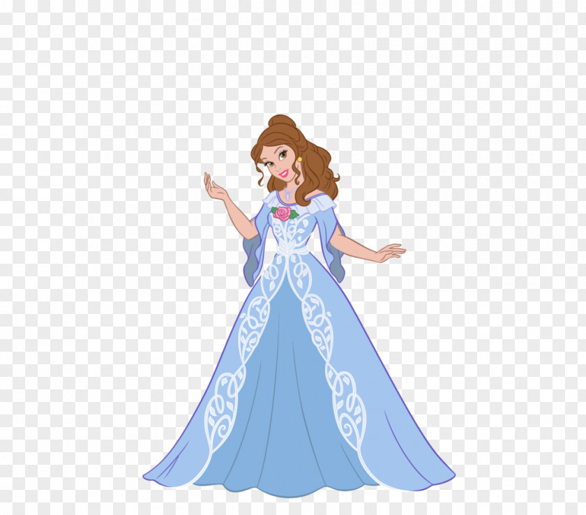 Dress Gown Blue The Belle PNG