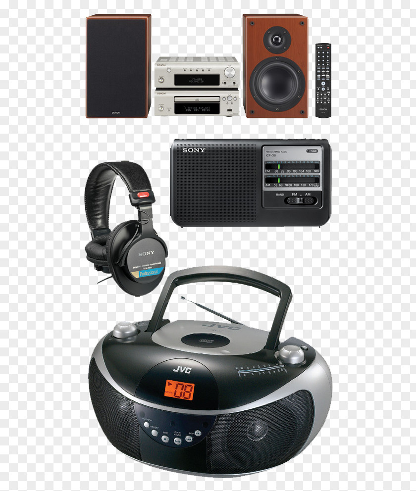 Radio Audio Portable CD Player Boombox Compact Disc PNG