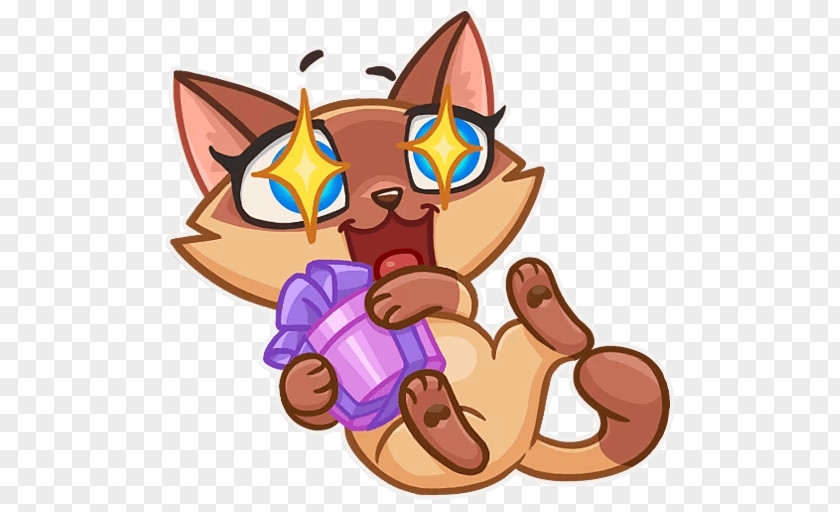 Siamese Cat Telegram Sticker Emoji Clip Art PNG