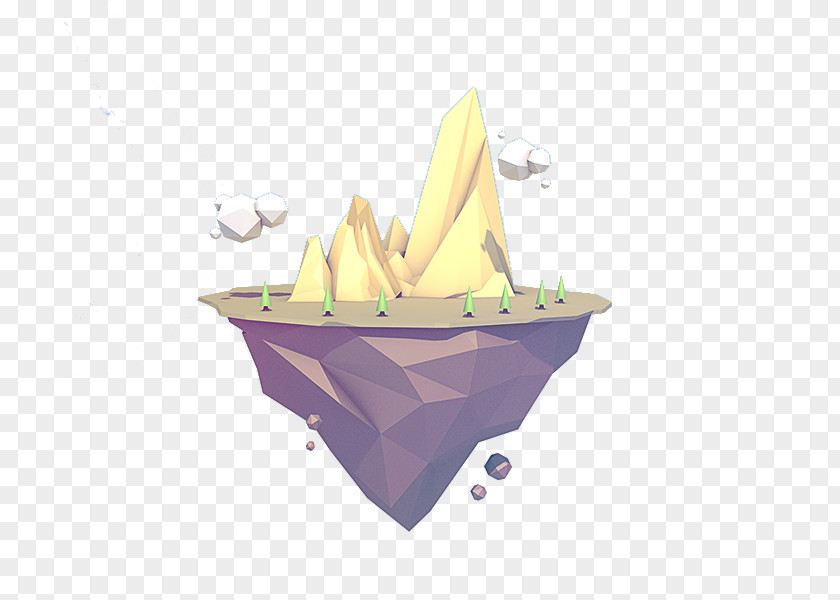 Cartoon Suspension Islands Island Illustration PNG