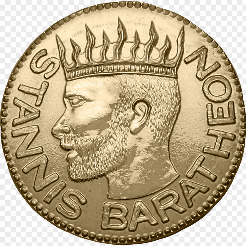 Coin Medal Solidus Gold Stannis Baratheon PNG
