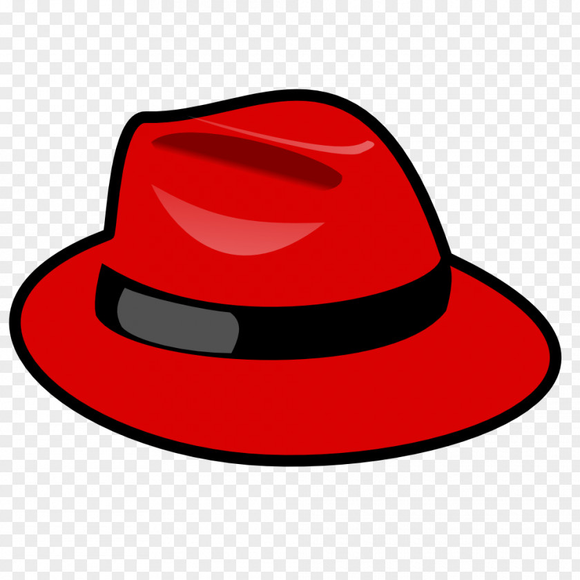 Cowboy Hat Clipart Red Linux Enterprise Fedora Computer Software PNG
