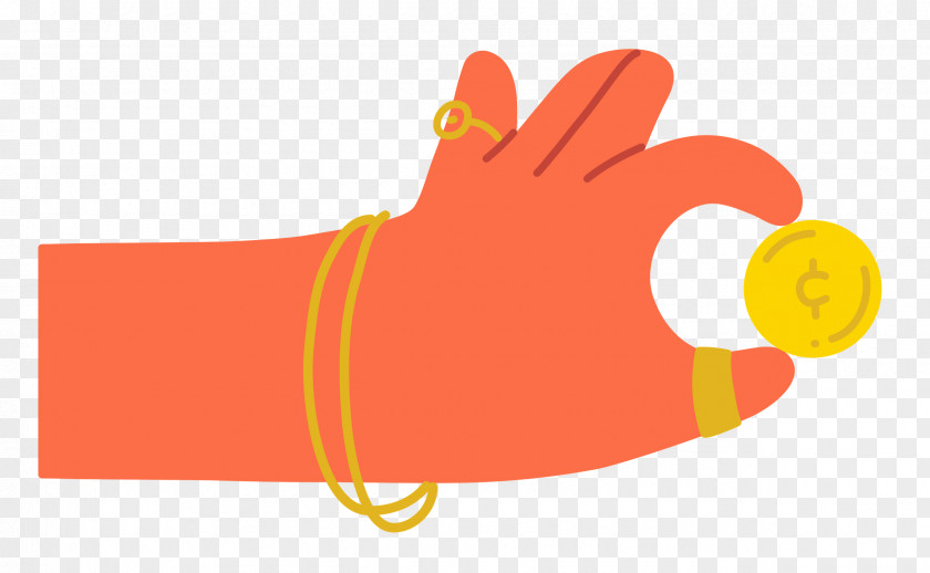 Hand Pinching Coin PNG