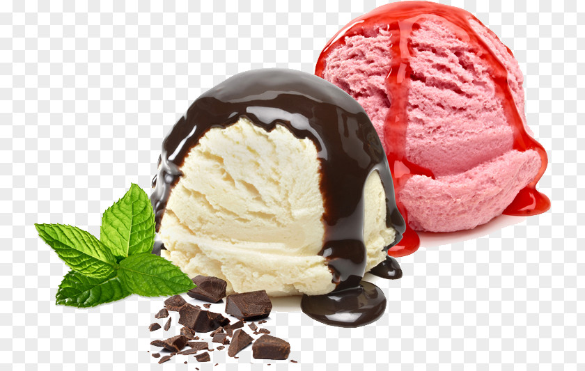Ice Cream Chocolate Food Scoops Sundae PNG