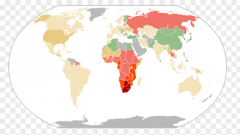 World Map United States Epidemiology Of HIV/AIDS PNG