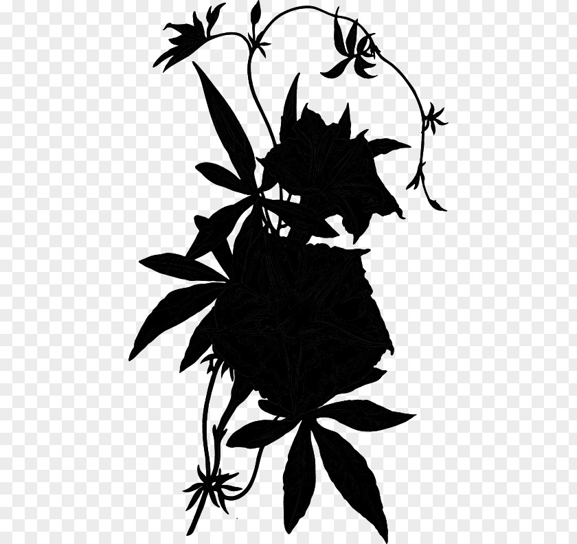 Flower Plant Stem Leaf Character Clip Art PNG