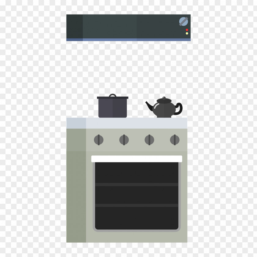 Kitchen Exhaust Hood Cooking Ranges Oven Gas Stove PNG