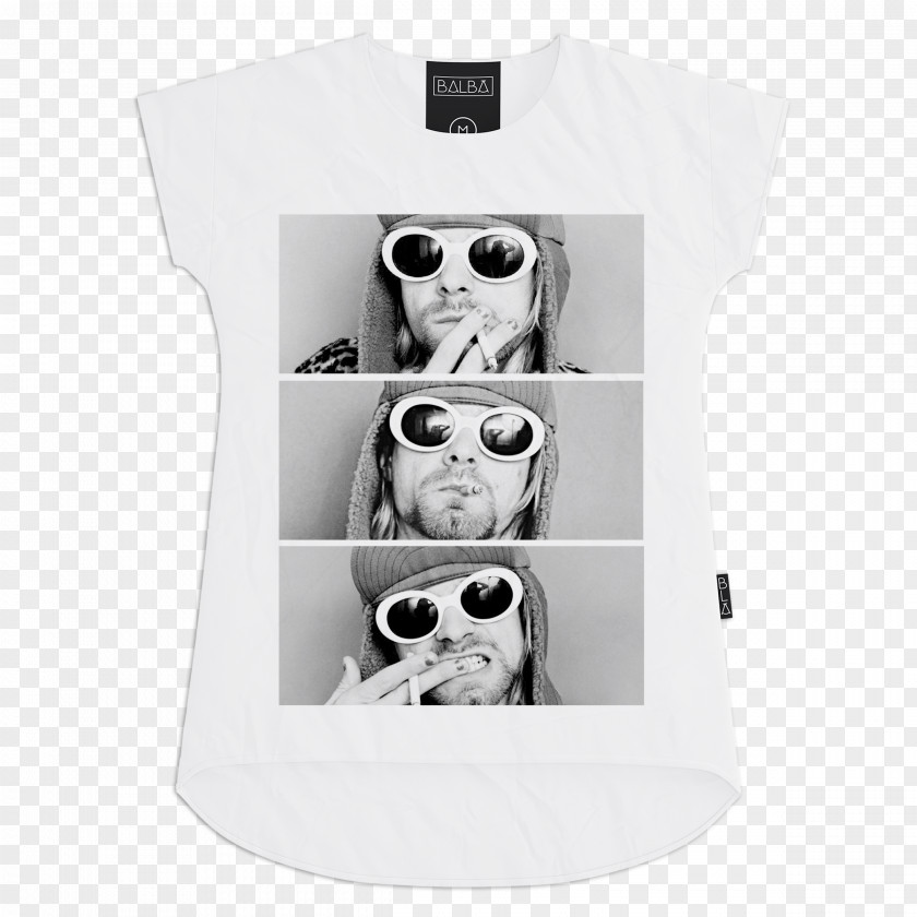 Kurt Cobain T-shirt Shoulder White Sleeve Font PNG