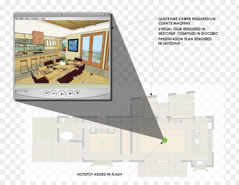 Lumion Three-dimensional Space Architecture Diagram PNG