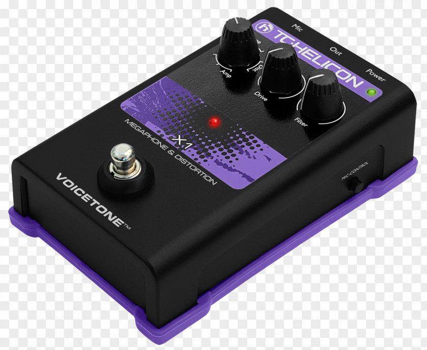 TC-Helicon VoiceTone X1 Effects Processors & Pedals TC Helicon H1 Electronic PNG
