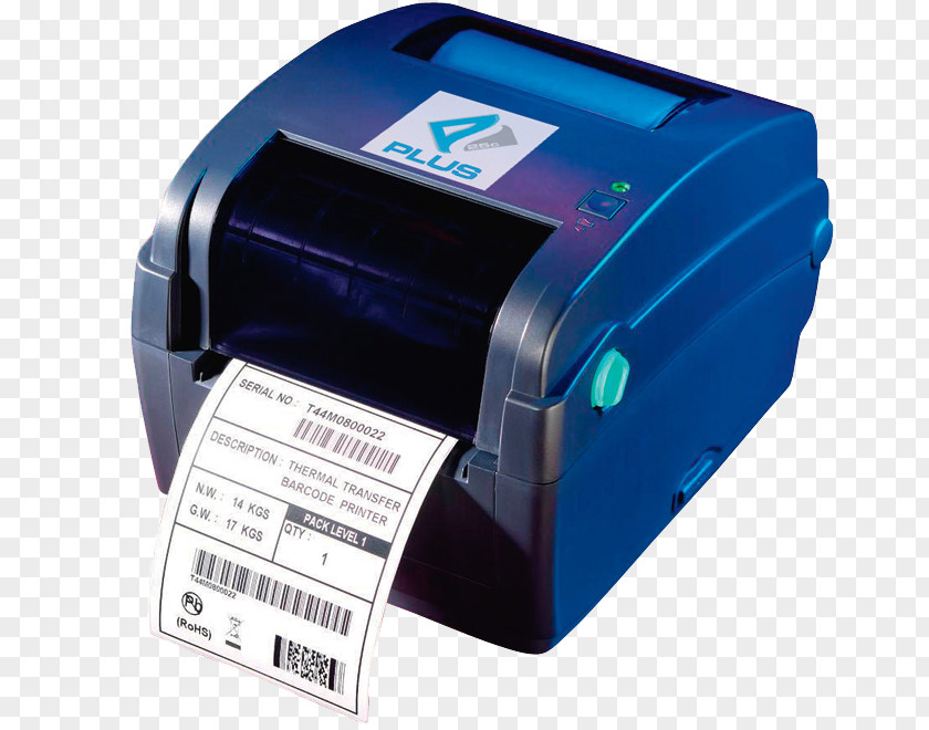 Printer Inkjet Printing Barcode Label PNG