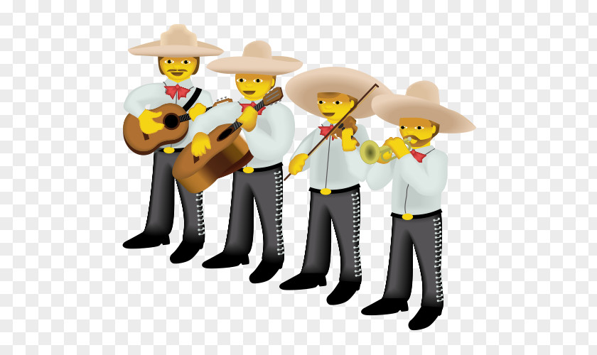 Emoji Mariachi Image Sticker Cartoon PNG