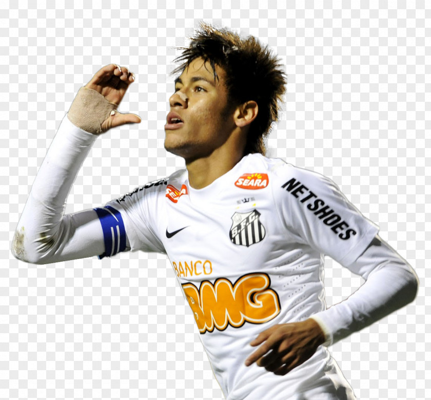 Neymar Cartoon Football Player PNG