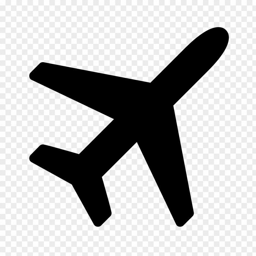 Plane Airplane Font Awesome Clip Art PNG