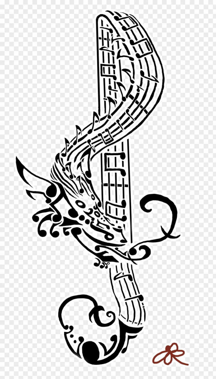 Treble Clef Tattoo Musical Note Art Flash PNG