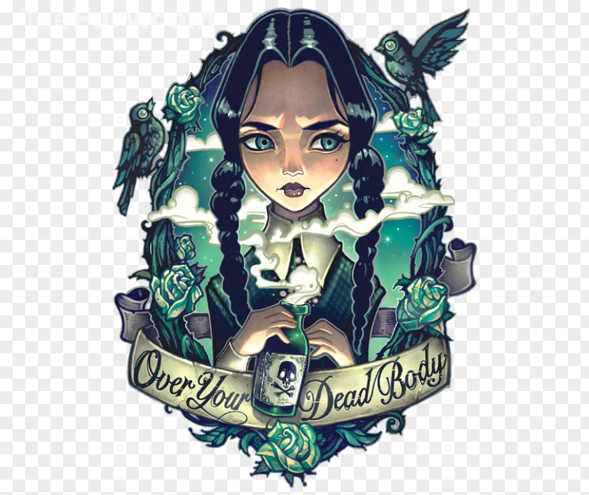 Dead Body Wednesday Addams Pugsley Morticia Gomez Artist PNG