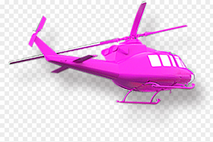 Purple Helicopter Rotor Airplane Aircraft Pink PNG