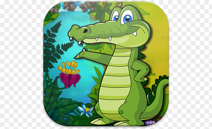 Reptile Alligators Cartoon Character PNG