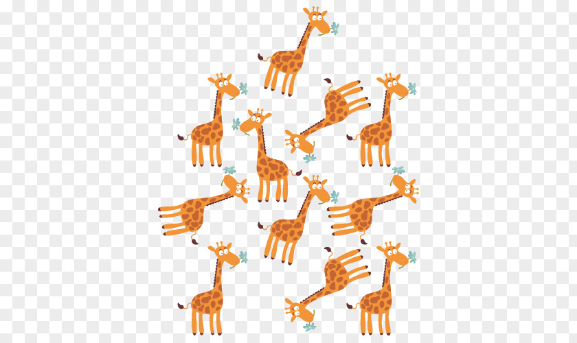 Cute Giraffe Tile Material Towel Clip Art PNG