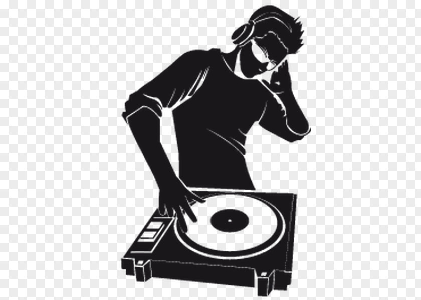 Disc Jockey Wall Decal Sticker Phonograph Record PNG
