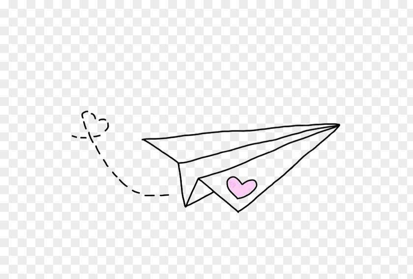 Hand Painted Paper Plane PNG