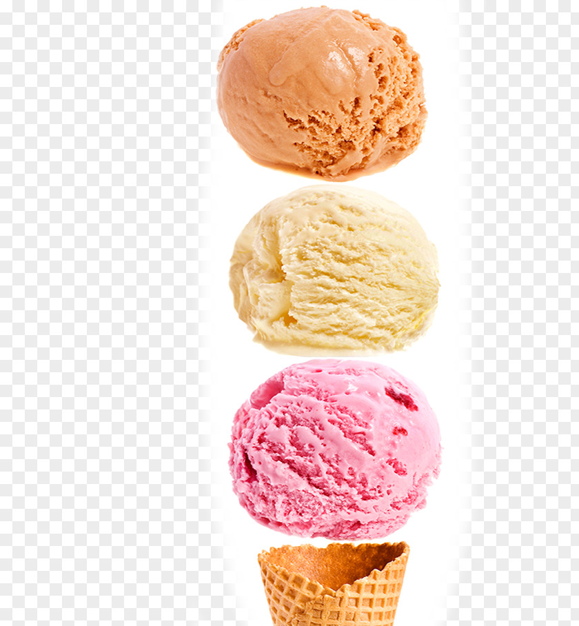 Four-ball Ice Cream Gelato Cones Neapolitan PNG
