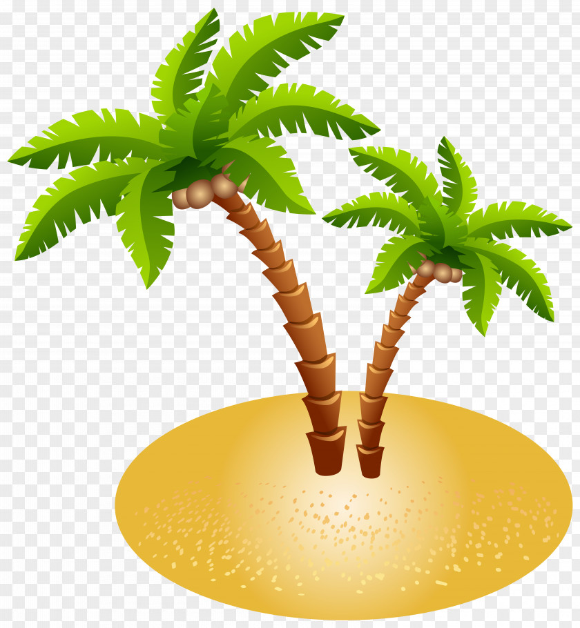 Palms And Sand Transparent Clip Art Image Island PNG