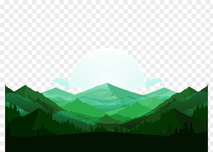 Green Forest Download Illustration PNG