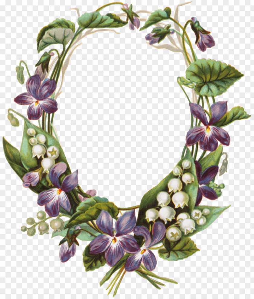 Lily Of The Valley Flower Oval Clip Art PNG