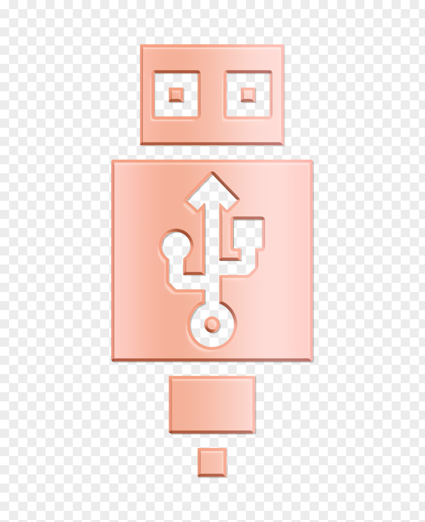 Rectangle Symbol Cable Icon Charging Connector PNG