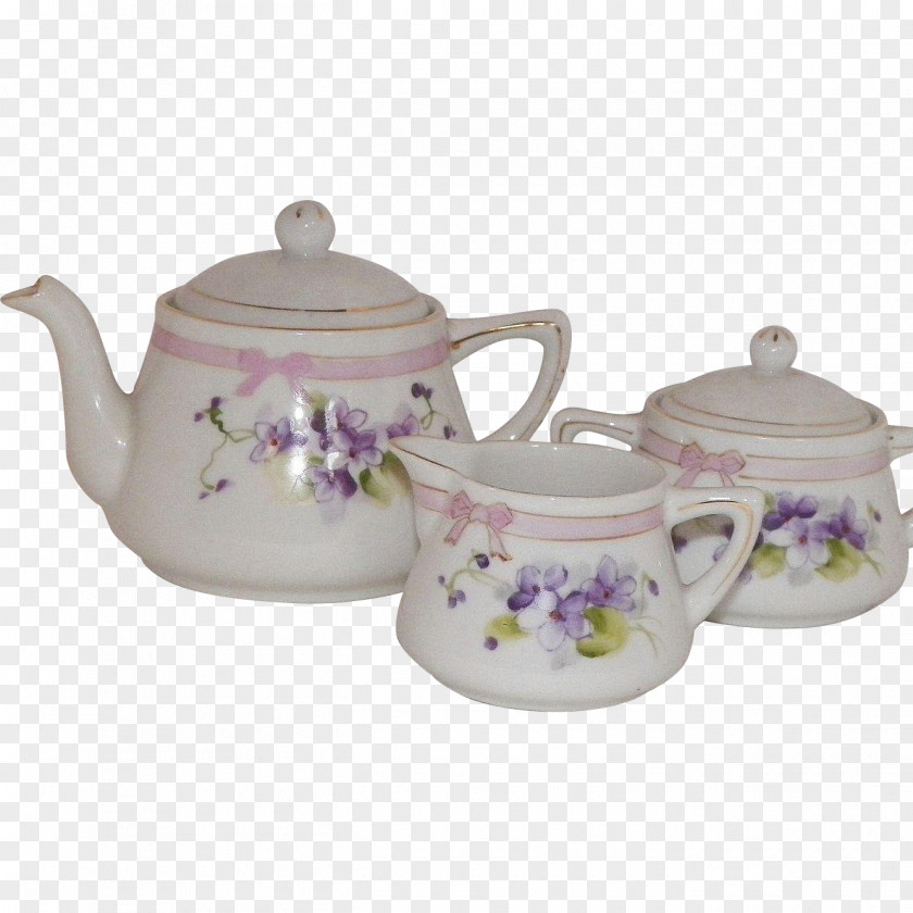 Tea Set Porcelain Kettle Mug M PNG