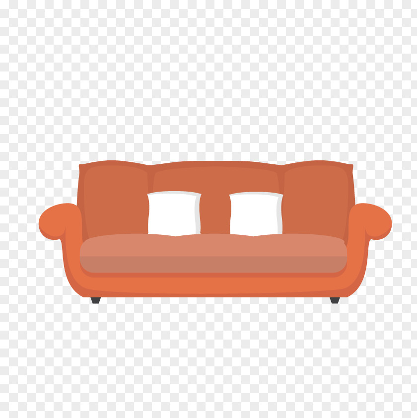 Vector Three-seat Sofa Couch Furniture Table Designer PNG